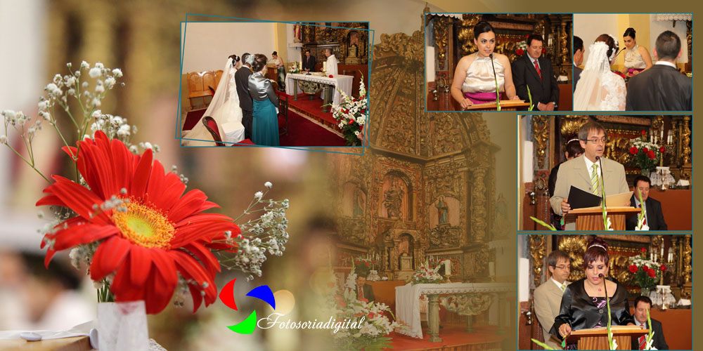 fotos de boda iglesia de Bayubas