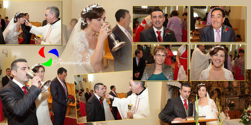 fotos de boda iglesia de Bayubas