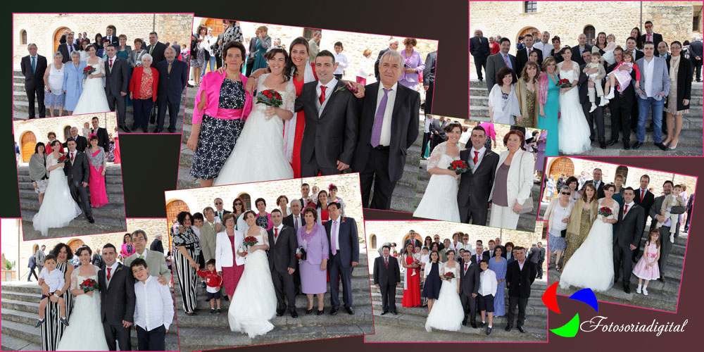 fotos de boda grupos en Bayubas