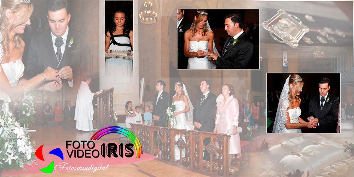 Reportaje de bodas en Concatedral de Soria y sotoplaya en el Duero